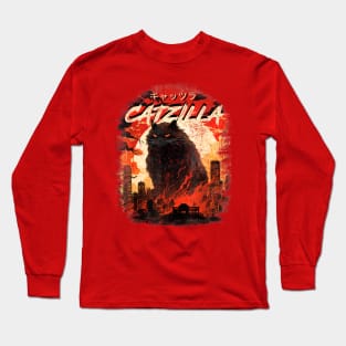 Vintage Catzilla Long Sleeve T-Shirt